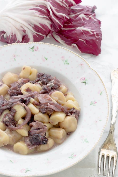 Gnocchi radicchio e gorgonzola