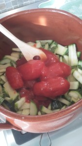 minestra di zucchine - preparazione