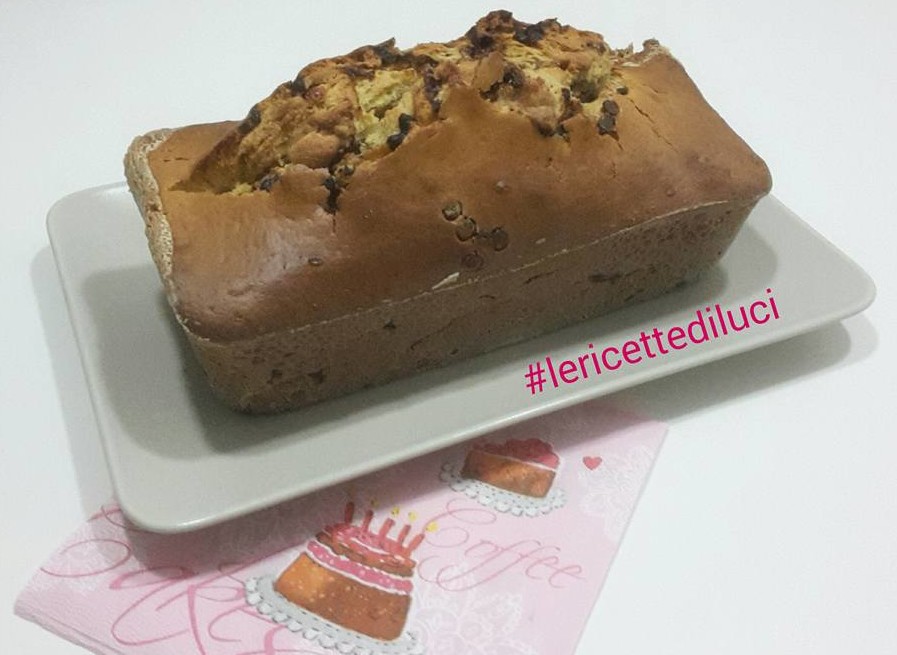 plumcake yogurt e gocce di cioccolato