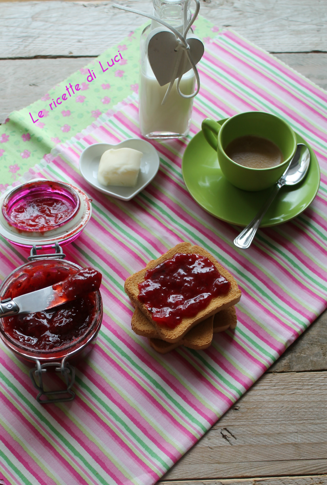 Marmellata di fragole e basilico