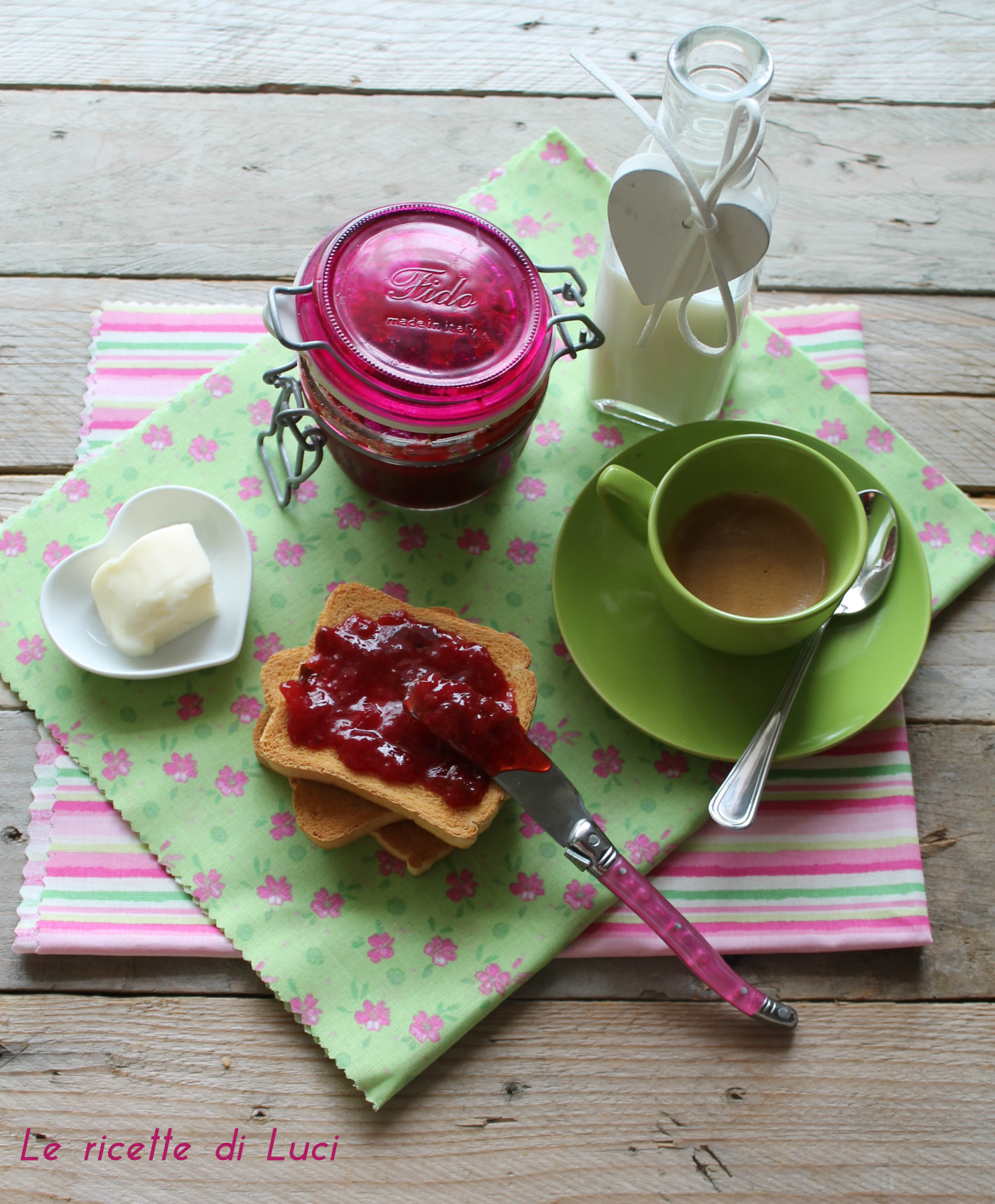 marmellata di fragole e basilico