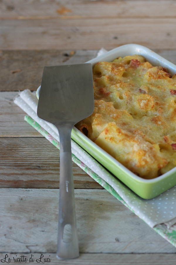 Pasta e patate al forno