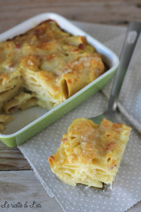 Pasta e patate al forno