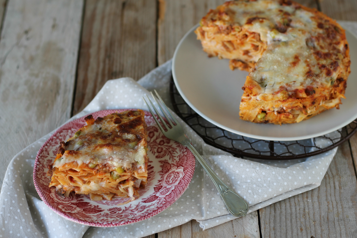 Pasticcio di tagliatelle al forno