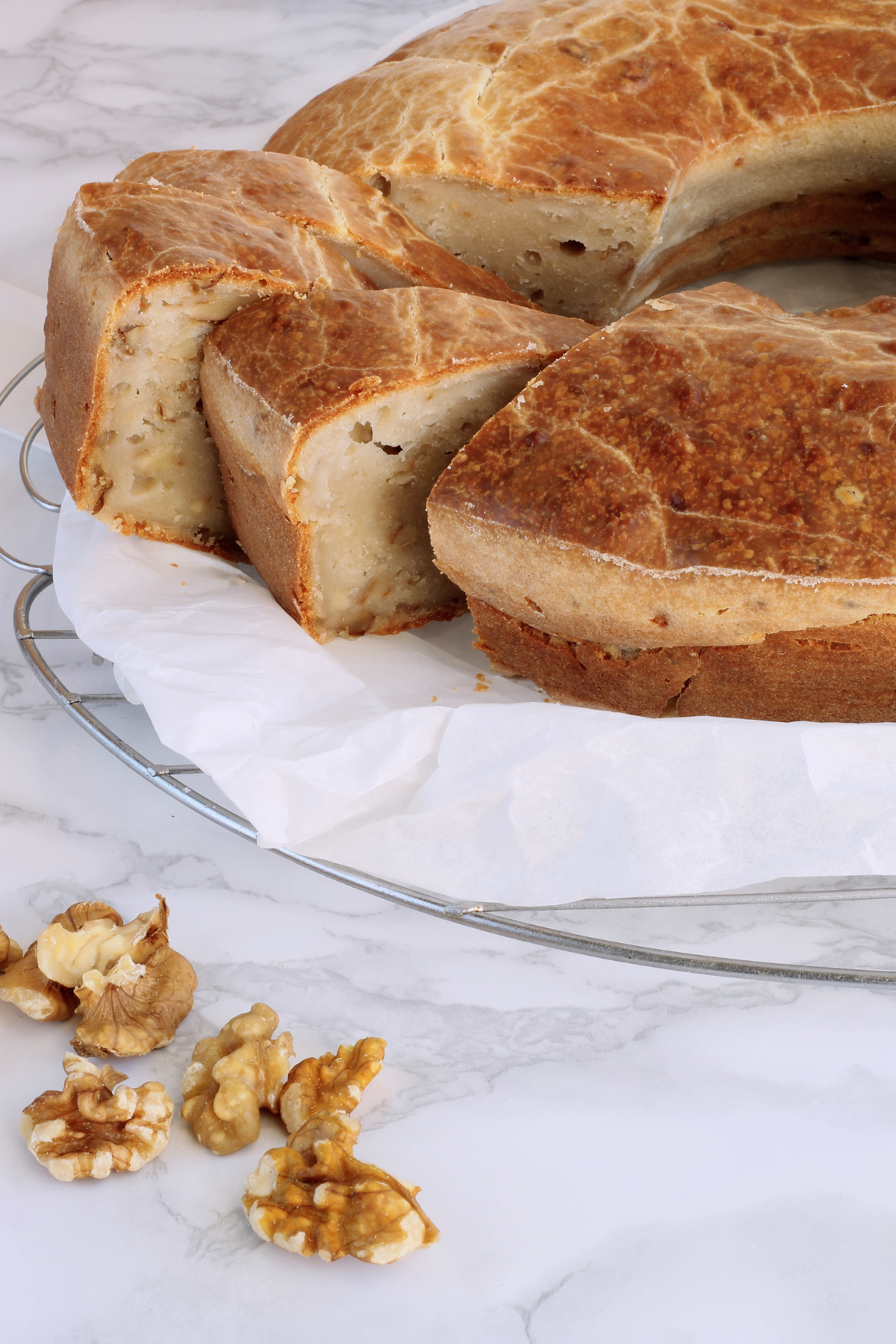 Ciambella gorgonzola e noci