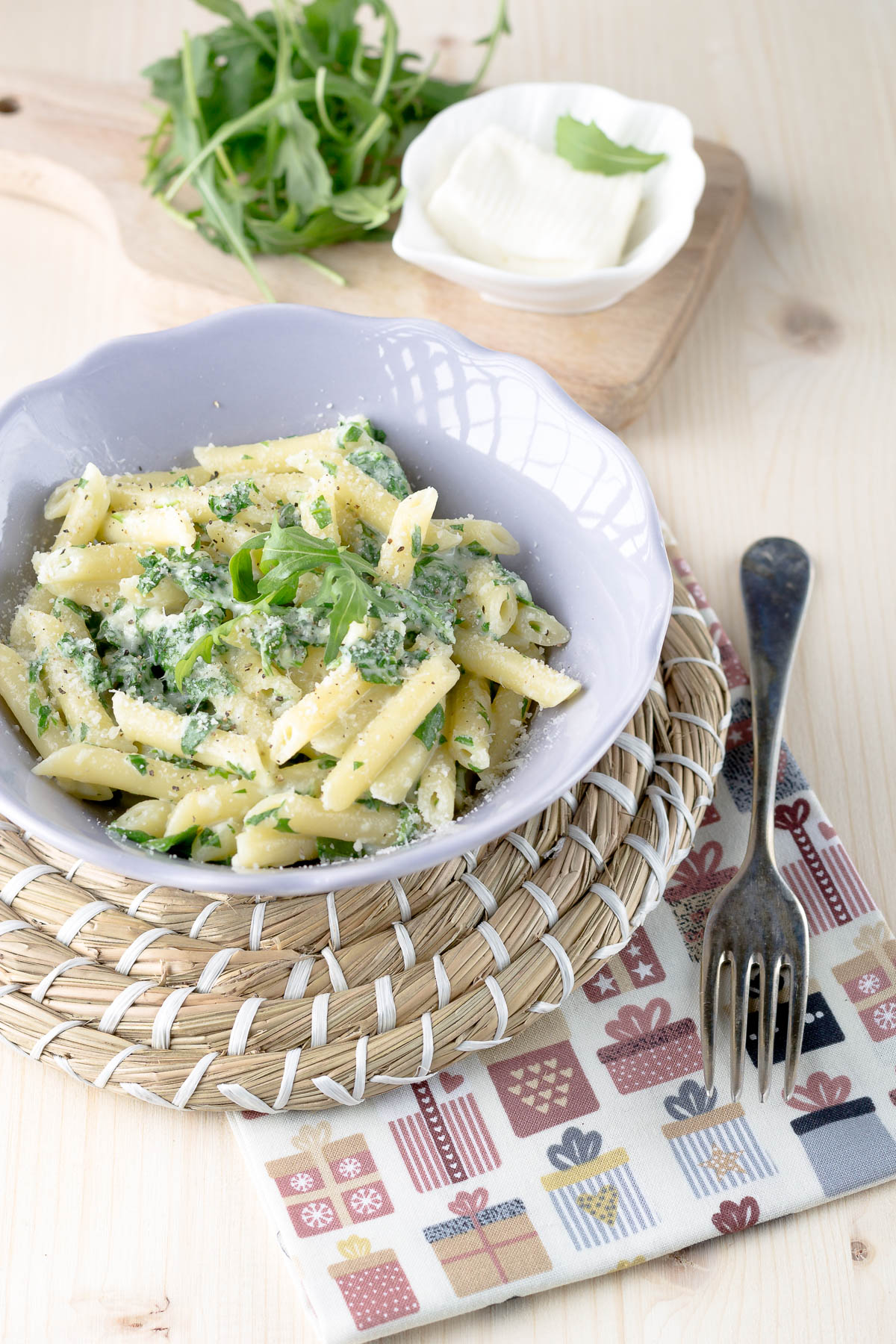 Pennette con Rucola e Stracchino