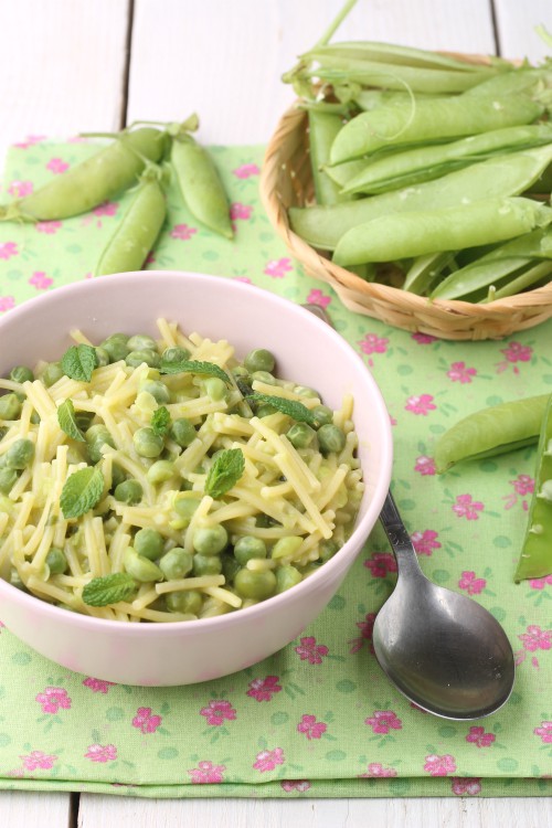 Pasta piselli e menta