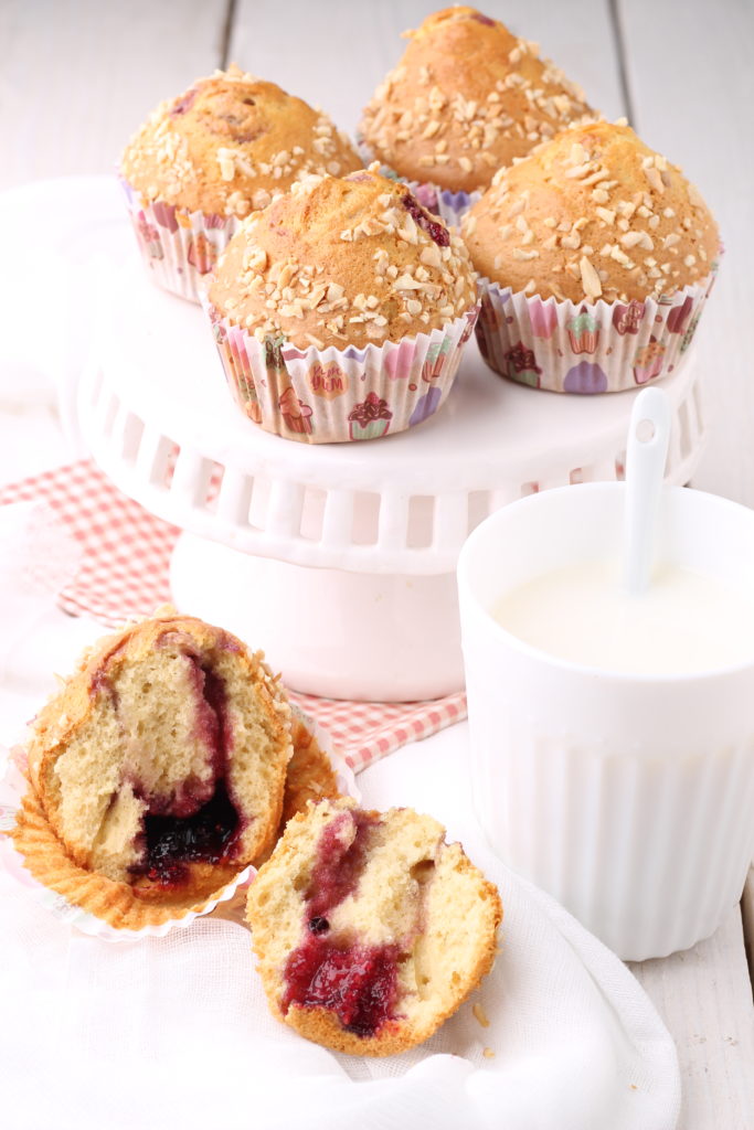 Muffin con marmellata