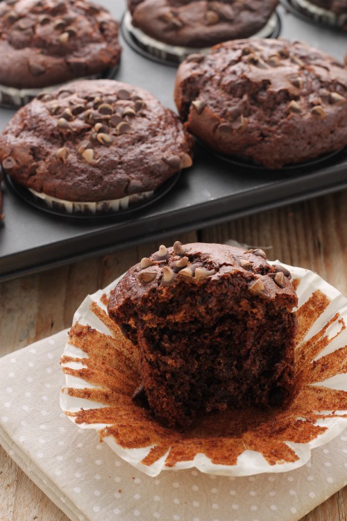 Muffins al doppio cioccolato