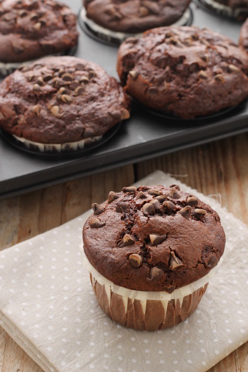 MUFFINS AL DOPPIO CIOCCOLATO