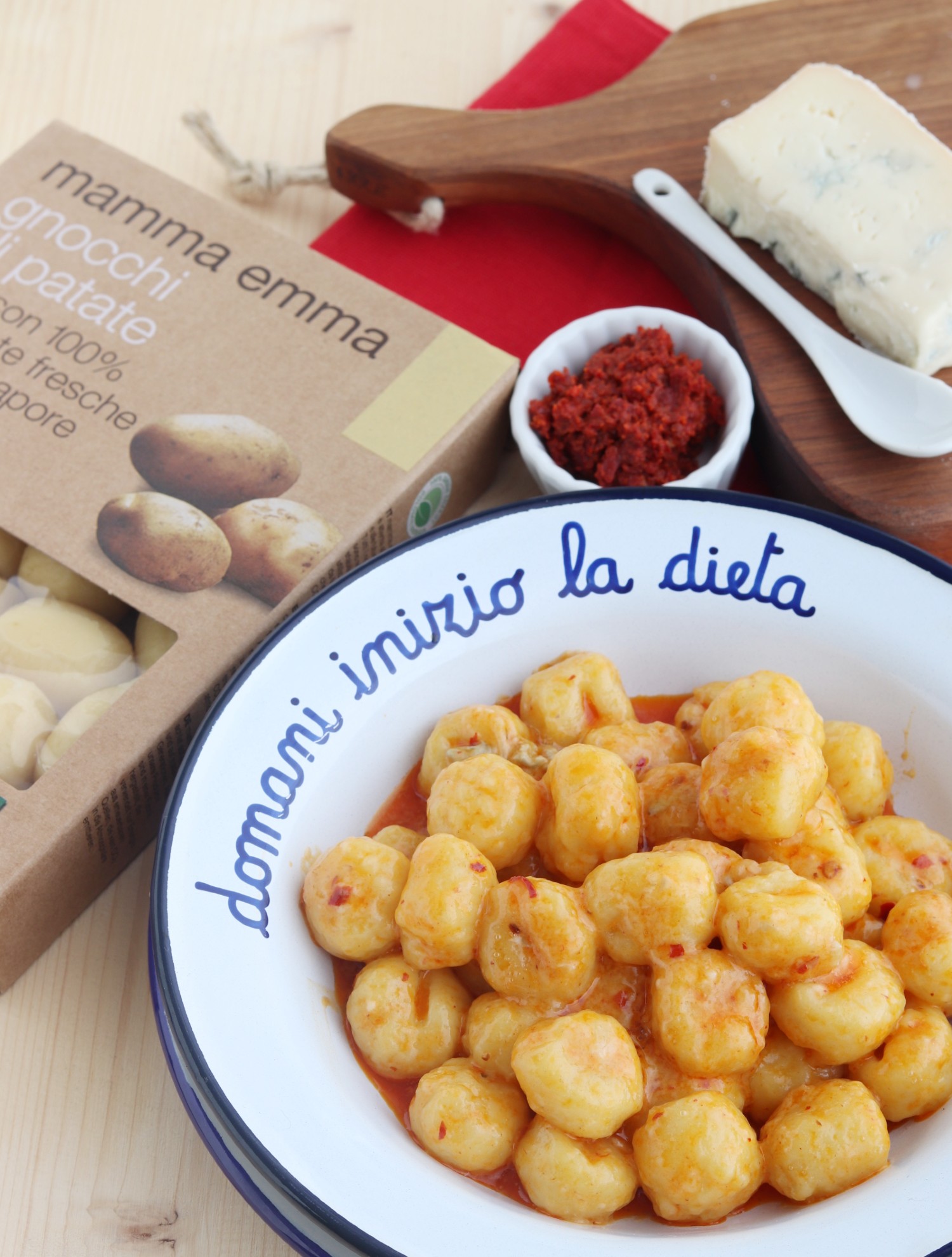 Gnocchi gorgonzola e 'nduja