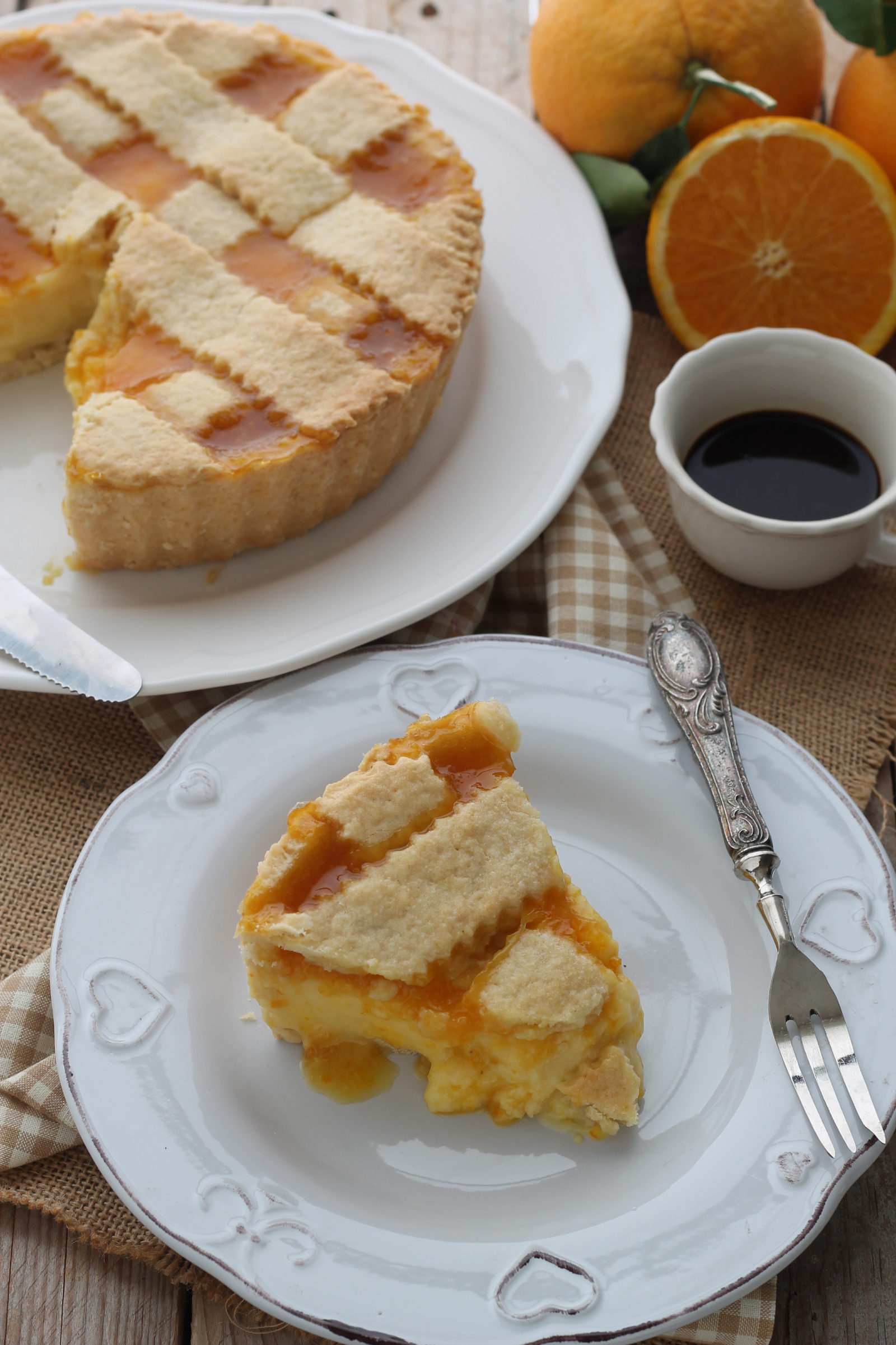 Crostata crema e marmellata